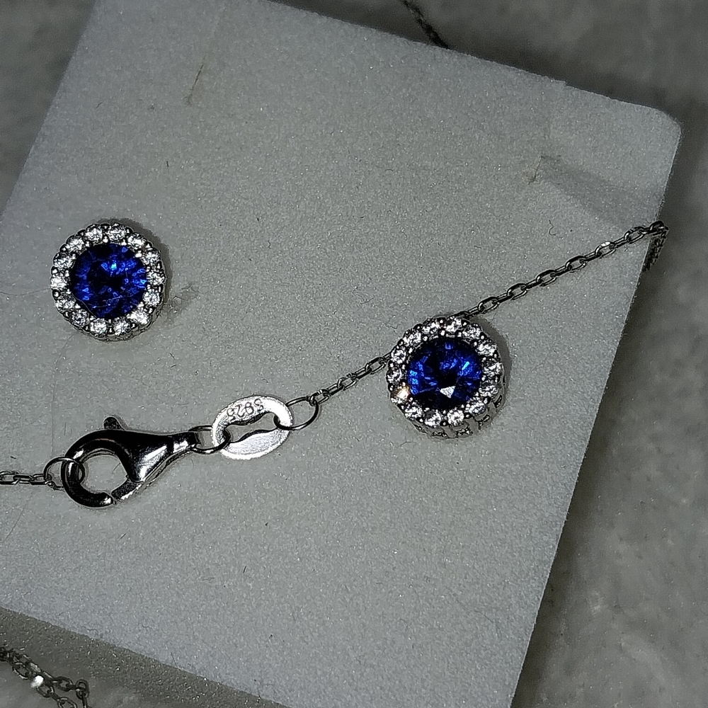 Silver 925 Necklace/Earring Set